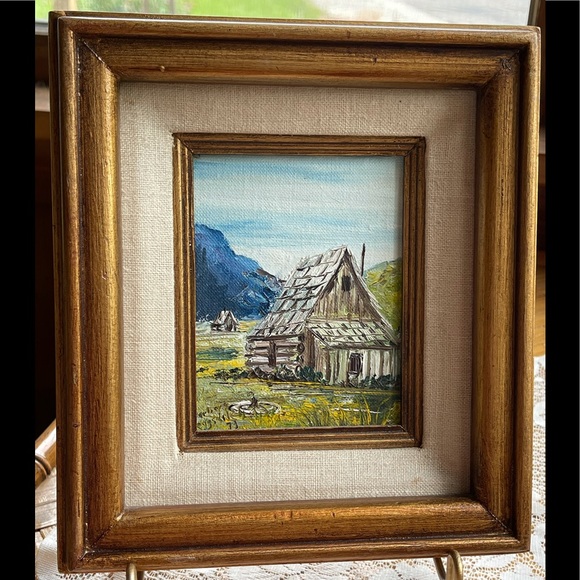 ART SALE! Small original oil painting, vintage